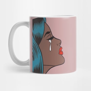 Crying Comic Girl Mug